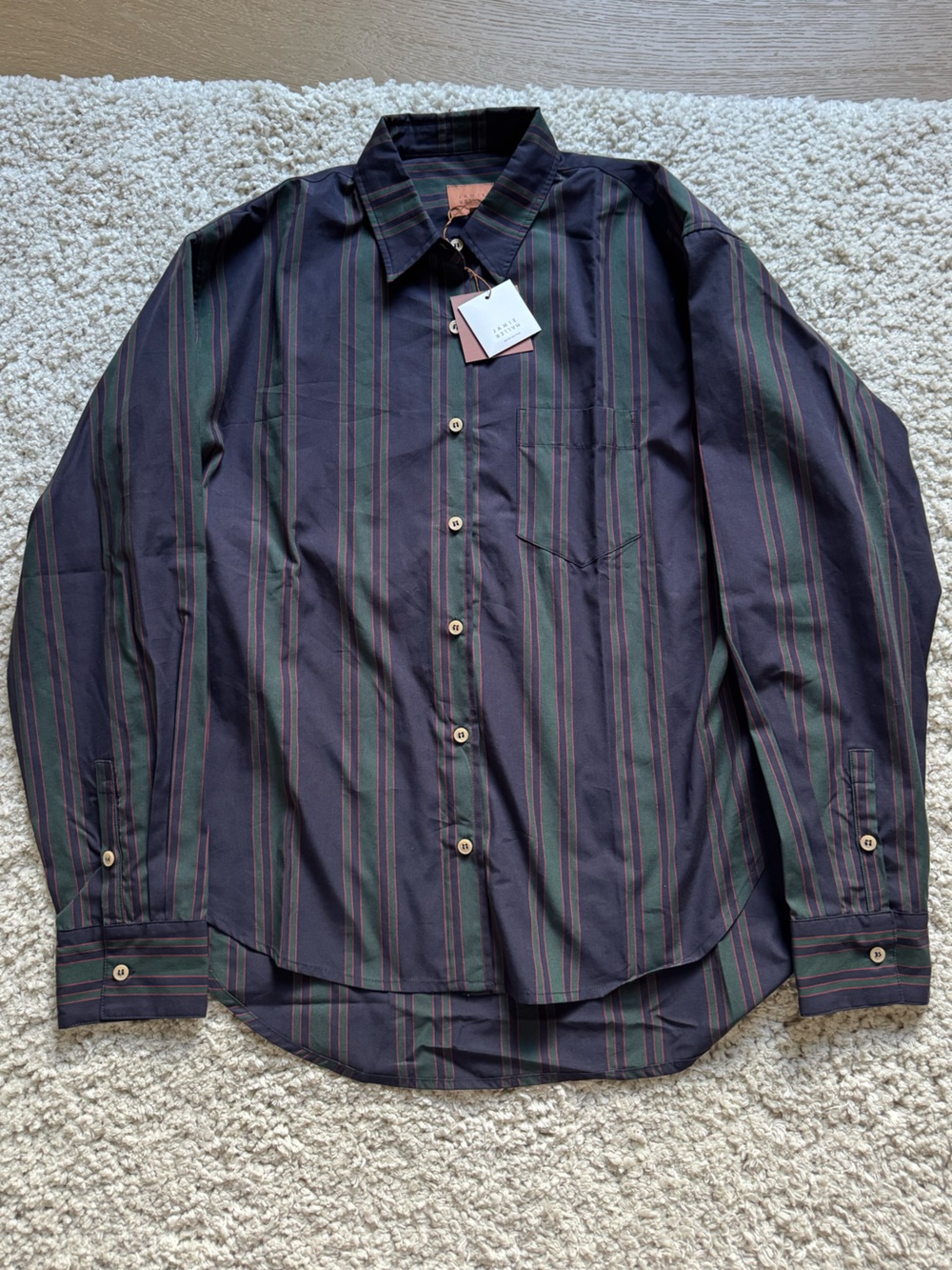 Jamie Haller Weekend Shirt in Tartan Stripe - Picture 3 of 6